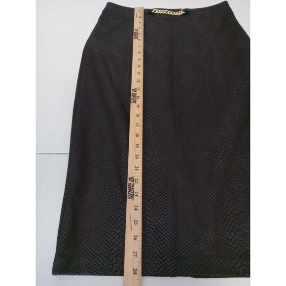 marc jacobs Black Snake Pattern Chain Design Full Control Waistband Skirt Size S - Picture 4 of 6